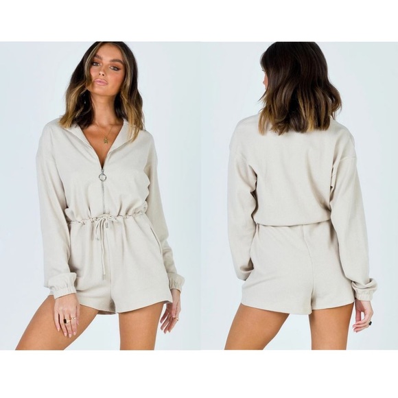 Princess Polly Pants - NWT Princess Polly Gabriella Playsuit in Beige 6